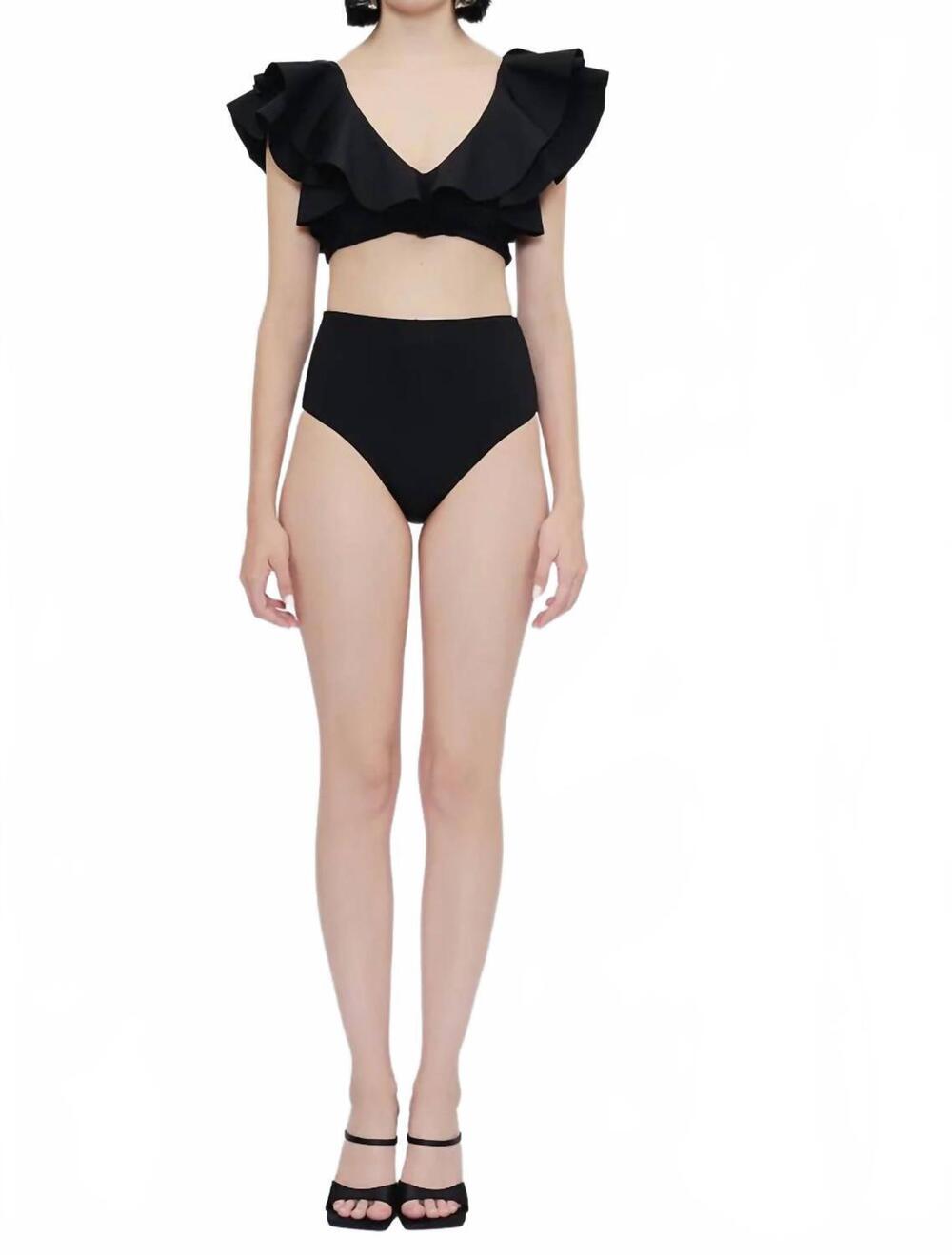NEW MAYGEL CORONEL mila two piece swimsuit in black